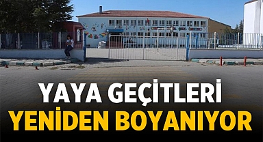 Emirdağ'da yaya geçitleri düzenleniyor