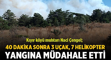 Eskişehir sınırında çıkan yangına 3 uçak ve 7 helikopter müdahale etti