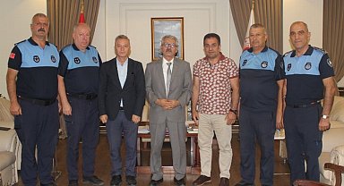 İzmit Zabıtası'ndan Kaymakam Çelikkaya'ya ziyaret