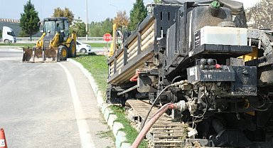 Kütahya'da yağmur suyu hattı çalışmaları sürüyor