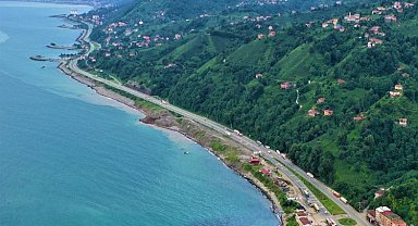 Rize'de Bozkale-Söğütlü arası ışıklandırılıyor