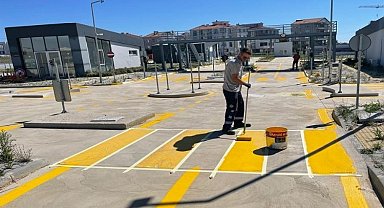 Tekirdağ Çorlu'da çocuklar için trafik parkı
