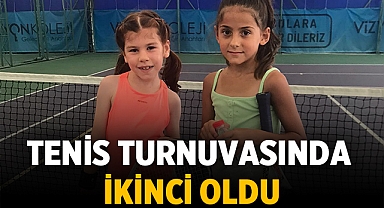 Tenis Turnuvasında ikinci oldu