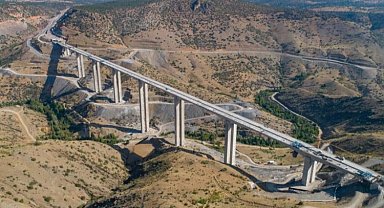 Türkiye'nn en yüksek ayaklı viyadüğü olacak