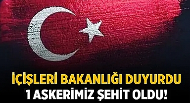 Zeytin Dalı Harekat Bölgesinden acı haber: 1 asker şehit düştü!
