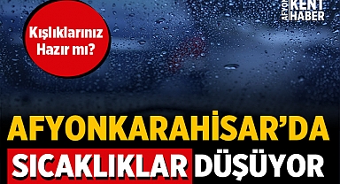 Afyon Hava Durumu: Sıcaklık düşüyor!