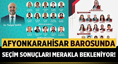 Afyonkarahisar Barosu seçim sonuçları merakla bekleniyor