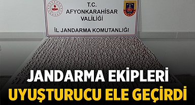 Afyonkarahisar'da Jandarma ekipleri araçta uyuşturucu ele geçirdi