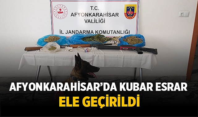 Afyonkarahisar'da kubar esrar operasyonu!