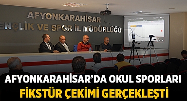 Afyonkarahisar’da Okul Sporları fikstür çekimi gerçekleşti