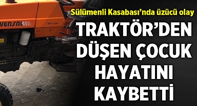 Afyonkarahisar'da traktörden düşen çocuk öldü