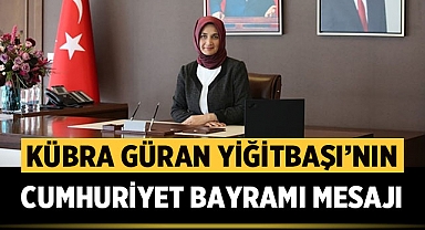 Afyonkarahisar Valisi Kübra Güran Yiğitbaşı Cumhuriyet Bayramı Mesajı yayınladı
