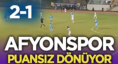 Afyonspor, Tarsus İdman Yurdu'na 2-1 mağlup oldu