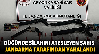 Düğünde silahını ateşleyen şahıs yakalandı