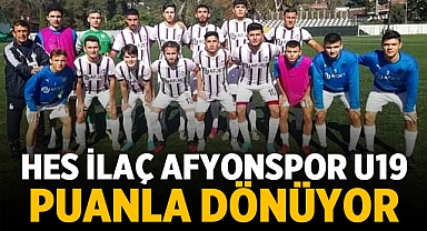 Hes İlaç Afyonspor U19 puanla dönüyor