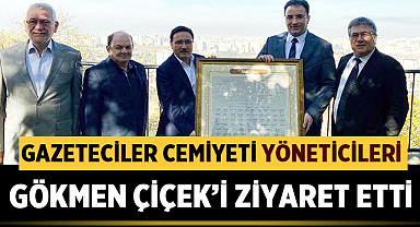 Afyon Gazeteciler Cemiyeti, Kayseri Valisi Gökmen Çiçek'i Kayseri'de ziyaret etti