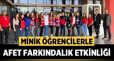 Afyonkarahisar'da Minik Öğrencilerle Afet Farkındalık Etkinliği