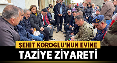 Afyonkarahisarlı Şehit Hakan Köroğlu’nun evine taziye ziyareti