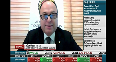 ATSO Başkanı Hüsnü Serteser, Bloomberg Ht'nin Konuğu Oldu