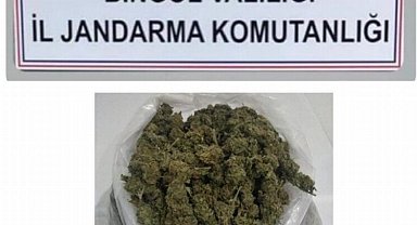 Bingöl'de 1,18 kilogram esrar ele geçirildi