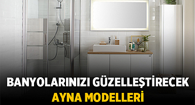Dekoratif Görünümleri ve İşlevsel Kullanımları ile Dikkat Çeken Banyo Aynası Modelleri