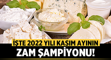 İşte 2022 yılı Kasım ayının zam şampiyonu!
