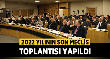 Afyonkarahisar'da 2022 yılının son meclis toplantısı yapıldı