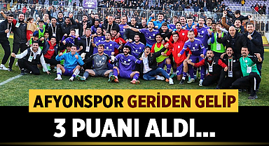 Afyonspor geriden geldi, Arnavutköy'ü 2-1 mağlup etti
