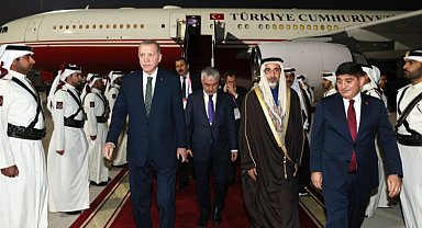 Cumhurbaşkanı Erdoğan Katar'da