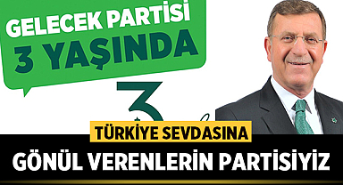 Gelecek Partisi Afyonkarahisar il başkanı Niyazi Ertaş partisinin yaş gününü kutladı