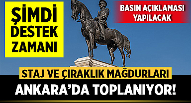 Staj ve Çıraklık Mağdurları Ankara'da toplanıyor! 