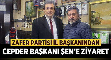 Zafer Partisi Afyonkarahisar İl Başkanı, CEPDER Başkanı Şenol Şen'i ziyaret etti