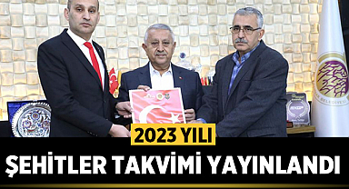 Afyonkarahisar'da 2023 yılı Şehitler Takvimi yayınlandı