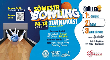 Afyonkarahisar'da öğrencilere yönelik Bowling Turnuvası yapılacak
