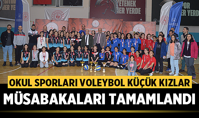 Afyonkarahisar'da Voleybol küçük kızlar müsabakaları tamamlandı