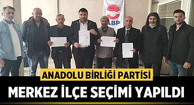Anadolu Birliği Partisi Merkez İlçe seçimi yapıldı 