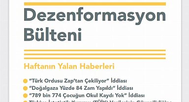 İletişim yeni 'dezenformasyon'ları bültenledi