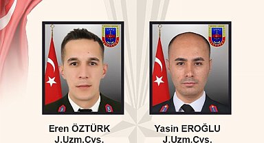 Milli Savunma Bakanlığı'ndan şehit uzman çavuşlara taziye