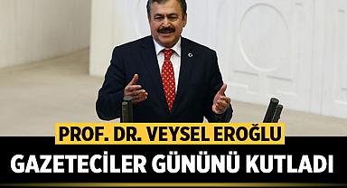 Prof. Dr. Veysel Eroğlu 10 Ocak Çalışan Gazeteciler Gününü kutladı