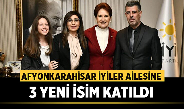 Rozetleri Meral Akşener taktı: Afyonkarahisar İYİ Parti'ye 3 yeni isim katıldı
