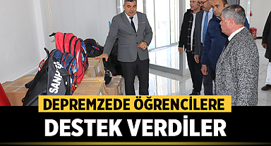 Afyon'da bu vakıf depremzede öğrencilere destek verdi