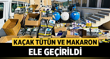 Afyonkarahisar'da kaçak tütün ve makaron ele geçirildi