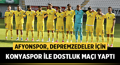 Afyonspor, Konyaspor ile dostluk maçında karşılaştı