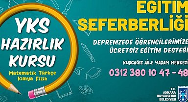 Ankara Büyükşehir'den depremzedelere eğitim atağı