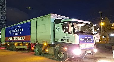 Aydın Büyükşehir Belediyesi Depremden Sonra Bölgeye Destek Götürmek İçin Teyakkuza Geçti