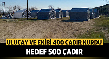 Afyon Ak Parti, 400 çadır kurdu, hedef 500 çadır