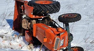 Bursa Orhaneli'de traktör devrildi: 1 ölü