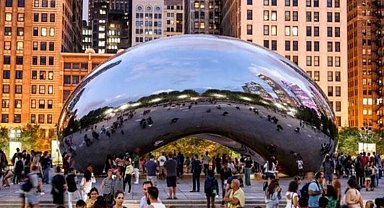 Chicago'daki 'Bulut Kapısı' şimdi New York'ta