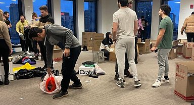 Chicagolu Türkler yardım gönderdi