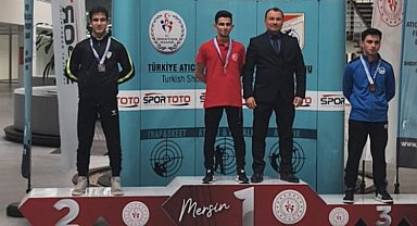 Eren Karaçor atıcılıkta Türkiye 2'ncisi oldu